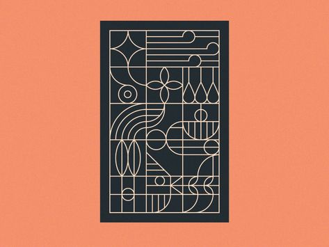 Art Deco Pieza ll by Haiver Jaimes on Dribbble Art Deco Design Graphics Pattern, Modern Art Deco Graphic Design, Art Deco Packaging, Art Deco Branding, Art Deco Poster Design, Margarita Design, Art Deco Graphic Design, Art Deco Geometric Patterns, Art Deco Logo