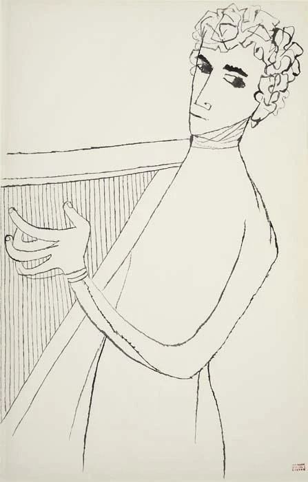 Ben Shahn | Young Man Playing Lyre (1969) | MutualArt Art For Change, Drawing Men, Ben Shahn, Smart Set, Jewish Art, Drawing Images, Student Art, American Artists, Art Pictures