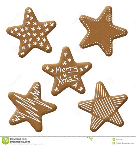 star gingerbread stock illustration ... Gingerbread Star Cookies, Star Gingerbread Cookies, Star Christmas Cookies, Gingerbread Stars, Gingerbread Star, Christmas Candyland, Vietnamese Rice, Gingerbread Ideas, Cookies Ideas