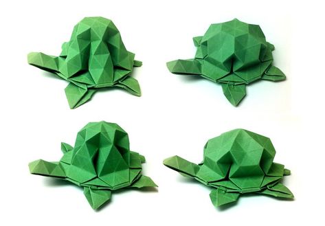 More Turtles | Because I just can't stop folding them, appar… | Flickr Origami Tortoise, Low Poly Character, Paper Art Craft, Origami Art, Turtles, Paper Art, Origami, The One, Arts And Crafts