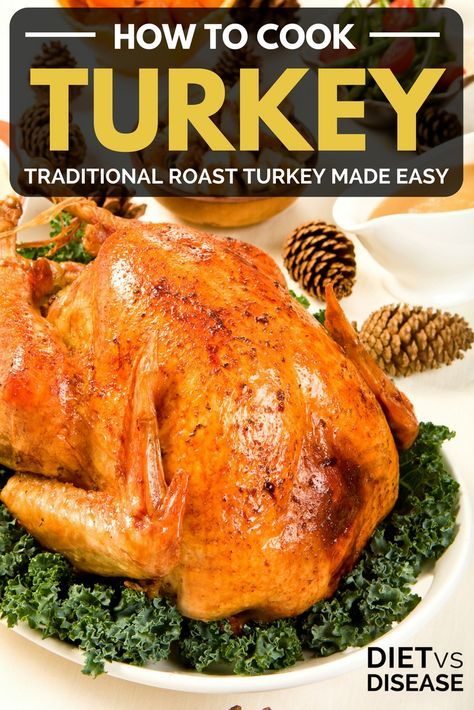 Turkey is a popular and nutrient-rich meat. This article looks at how to cook turkey in the oven, simply and stress-free. Cook Turkey In Oven, Oven Turkey Recipes, Easy Turkey Recipes Thanksgiving, Cooking Thanksgiving Turkey, Preparing A Turkey, Turkey In Oven, Easy Thanksgiving Turkey, Turkey Cooking Times, Perfect Roast Turkey