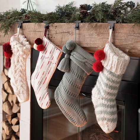 Target on Instagram: “Stockings you won’t want to take down. ✨ #HearthAndHand” Chunky Knit Christmas, Joanna Gaines Design, Magnolia Green, Oversized Pillows, Hearth & Hand With Magnolia, Knit Christmas, Holiday Stocking, Hearth And Hand, Holiday Stockings