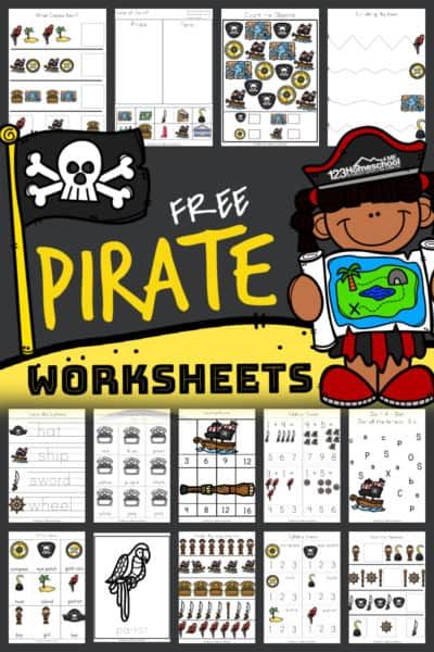 Preschool Pirate Theme Free Printables, Pirate Literacy Activities Preschool, Pirates Kindergarten, Pirate Preschool Activities Free Printables, Kindergarten Pirate Day, Pirate Worksheets Preschool, Pirate Worksheets Free Printable, Pirate Activities For Kindergarten, Pirate Classroom Transformation