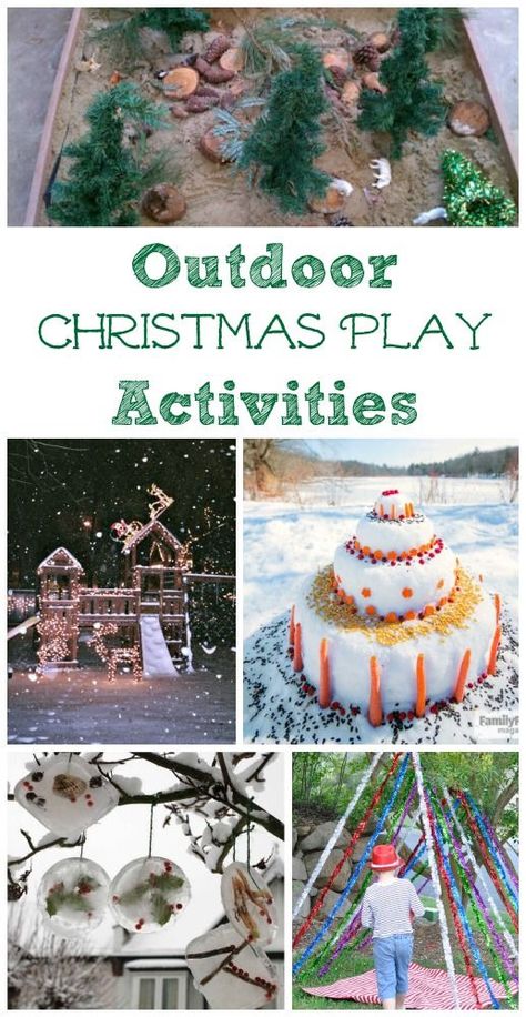 Outdoor nature activities the kids will enjoy for Christmas -- love these fun crafts & play ideas for the holidays! Outdoor Christmas Activities, Outdoor Nature Activities, Christmas Science, Winter Activities For Kids, Christmas Play, Holiday Games, Christmas Activities For Kids, Outdoor Activities For Kids, Fun Places To Go