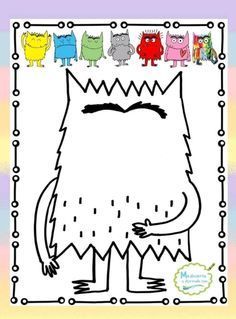 Color Monster Printable, Color Monster Activities Preschool, Color Monster Book Activities, The Color Monster Activities Preschool, The Colour Monster Activities, The Color Monster Activities, Feelings Activities Preschool, The Colour Monster, The Color Monster