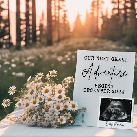 Announce your pregnancy in style with our digital pregnancy announcement template, perfect for sharing on Facebook, Instagram, or any social media platform! This baby reveal design is editable in Canva, a free app that can be used on desktop or mobile. Check out our shop for more digital pregnancy announcements: https://www.etsy.com/shop/sproutjoydesigns WHAT'S INCLUDED: ☑️Editable Canva template for a digital pregnancy announcement ☑️Bonus milestone template for capturing and sharing your pregn S'more Pregnancy Announcement, April Due Date Announcement, Pregnancy Announcement Outdoorsy, Spring Baby Announcement Ideas, Baby Anouncment Ideas Announce Pregnancy, June Pregnancy Announcement, Subtle Baby Announcement, August Pregnancy Announcement, May Pregnancy Announcement