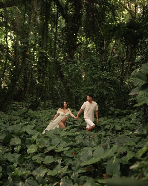 Maternity jungle shoots are so special 🌿 life holding life, holding life… 🤍 #hawaiiphotographer #hawaiiphotography #hawaiiphoto #oahu #maui #mauiphoto #oahuphoto #sony #a7iv #junglephotos #maternityphotos Couple Jungle Photography, Jungle Theme Maternity Shoot, Rainforest Maternity Shoot, Safari Maternity Shoot, Jungle Maternity Shoot, Tropical Maternity Shoot, Jungle Goddess, Goddess Shoot, Pregnancy Poses