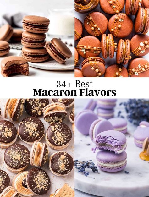 34+ Top Macaron Flavors To Satisfy Your Sweet Tooth Carrot Cake Macarons Recipe, Fall Flavored French Macarons, Christmas Flavor Macarons, Macaron Fillings Ideas, Best Macaron Flavors, Maple Pecan Macarons, Cinnamon Roll Macarons, Macaron Filling Flavors, French Macarons Aesthetic