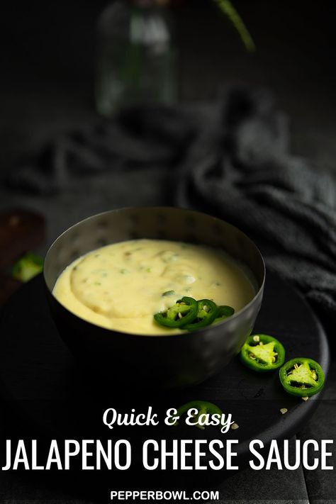 Jalapeno Nacho Cheese Sauce, Spicy Cheese Sauce Recipe, Jalapeño Cheese Sauce, Jalapeño Cream Cheese Sauce, Jalapeno Cheese Sauce, Jalapeno Sauce Recipe, Cheese Jalapeno Dip, Spicy Cravings, Spicy Cheese Sauce