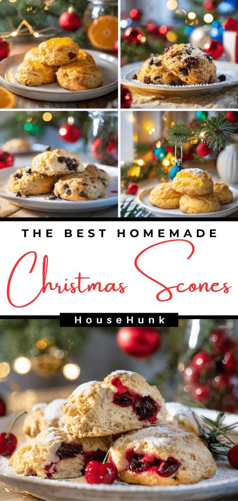 Elevate your holiday baking with these festive Christmas scones! From Peppermint Mocha to Christmas Morning delights, these recipes bring warmth and flavor to your celebrations. Perfect for brunch or a sweet treat by the fireplace. 🎄🧁 #ChristmasScones #HolidayBaking #FestiveRecipes Peppermint Scones Recipe, Christmas Scones Holidays, Christmas Morning Scones, Winter Scone Flavors, Gingerbread Scones Recipe, Scone Recipes Easy, Scones Flavors, Christmas Scones Recipe, Gourmet Scones