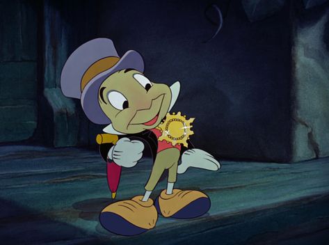 Jiminy Cricket Pinocchio 1940, Zodiac Sign Quiz, Disney Poster, Pinocchio Disney, Walter Elias Disney, Jiminy Cricket, Disney Bear, Disney Nerd, Roger Rabbit