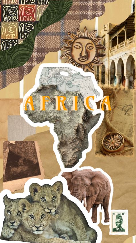 #africa #continent #beige #beautiful #elephants #lions #african #vintage Safari Aesthetic Wallpaper, South Africa Aesthetic Wallpaper, Africa Aesthetic Wallpaper, African Safari Aesthetic, West Africa Aesthetic, African Wallpaper Iphone, Africa Aesthetic Art, Africa Art Design Culture, East African Aesthetic