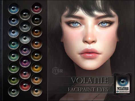 Sims 4 Cc Unnatural Eyes, Sims Eye Color, Sims 4 Cc Contacts, Sims 4 Cc Contact Lenses, Sims 4 Cc Eyes Color, Female Lips, Sims 4 Cc Eyes, Sims 4 Cas Mods, Makeup Cc