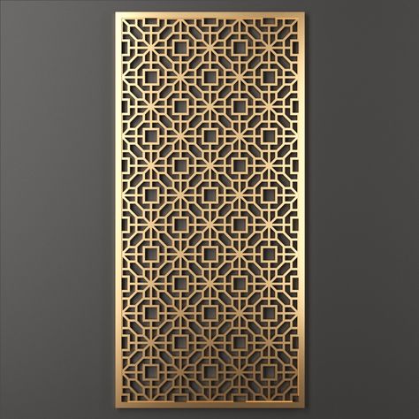 modelo 3d Panel decorativo 120 - TurboSquid 1360127 Separator Design, Room Partition Ideas, Room Separator, Jali Design, Partition Ideas, Jaali Design, 3d Panel, Panel 3d, Geometric Shapes Design