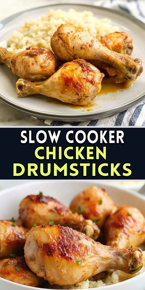 🔥 Looking for a delicious and hassle-free dinner idea? Try these Slow Cooker Chicken Drumsticks! Perfectly seasoned and fall-off-the-bone tender, this recipe is ideal for busy weeknights or meal prep. With minimal prep time, you can have a hearty meal ready without spending hours in the kitchen. 🔖 Don’t forget to save this pin for later and share it with your foodie friends! #SlowCookerRecipes #ChickenDrumsticks #EasyDinner #FamilyMeals #HealthyRecipes #MealPrepIdeas #ComfortFood #Foodie Chicken Drumstick Recipes Crockpot, Slow Cooker Chicken Drumsticks, Chicken Drumstick, Drumstick Recipes, Chicken Drumstick Recipes, Shredded Chicken Recipes, Weekend Dinner, Crockpot Dishes, Foodie Friends