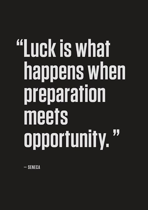 Luck is what happens when preparation meets opportunity..   quotes. advice. wisdom. life lessons. Daily Motivational Quotes, Tony Robbins, Awesome Art, Quotable Quotes, A Quote, Great Quotes, Wisdom Quotes, True Quotes, Success Quotes