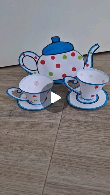 Paper Magic Reny on Instagram: "✂️ Template ➡️ https://craftingwithreny.com/  🤩 Thank you!  #paper #papercraft #paper #forkids #teacher #kindergarten" Paper Teapot, Paper Tea Cups, Paper Magic, Mehandi Designs, Instagram Template, Tea Pots, Kindergarten, Tea Cups, Paper Crafts