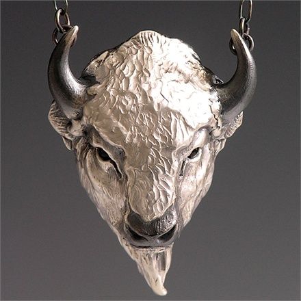 Buffalo Jewelry, Buffalo Head, Handcrafted Silver Jewelry, Animal Totem, Spirit Animals, Your Spirit Animal, Bronze Necklace, Unusual Jewelry, Animal Totems