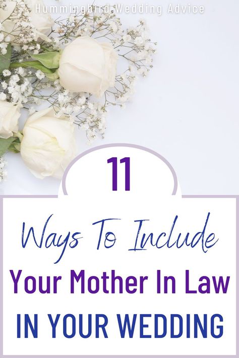 Most people want their parents to be somewhat included or in the loop when they are getting married. If you are looking for ways to include your mother in law in your wedding, this is the post for you. This post has ideas to help you get your mother in law involved in your wedding, whether it's to join for events leading up to the wedding, help with wedding decor, or just be in the know about wedding planning. // getting married // moms // brides // grooms // planning a wedding // married // wed Future Mother In Law, How To Be A Good Mother In Law, Parents In Law, Hummingbird Wedding, Wedding Toss, Wedding Jobs, Wedding Tools, Wedding To Do List, Mom In Law