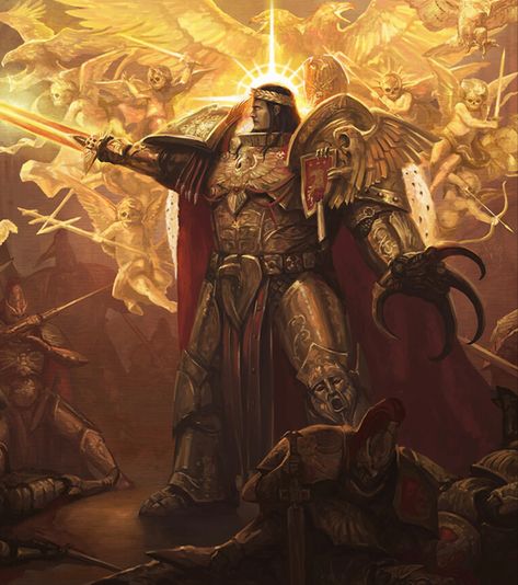 Emperor Of Mankind, God Emperor, Warhammer 40k Blood Angels, Adeptus Custodes, The Horus Heresy, Warhammer 40k Art, Warhammer Art, Warhammer 40k Artwork, The Emperor