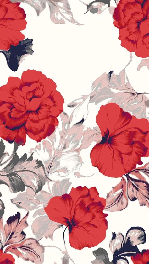 Iphone lockscreen red flowers Sampul Binder, Red Floral Wallpaper, Free Background Images, Floral Wallpaper Iphone, Trendy Flowers, Sirius Black, Floral Background, Flower Illustration, Flower Backgrounds