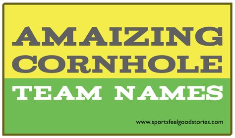 Ah shucks, we have put together a great list of cornhole team names including: Kernel Klinks, Pirates of the Cornibbean, and Shuck Dynasty. Enjoy! Cornhole Tournament Ideas, Fun Team Names, Cornhole Team Names, Team Names Funny, Best Team Names, Cornhole Tournament, Catchy Names, Great Names, Corn Hole Game