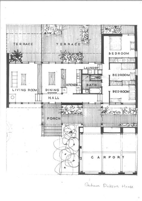 70s House Plans, Usonian House, Create Floor Plan, Modernist House, Plans Architecture, Vintage House Plans, Architectural Floor Plans, Casas The Sims 4, House Layout Plans