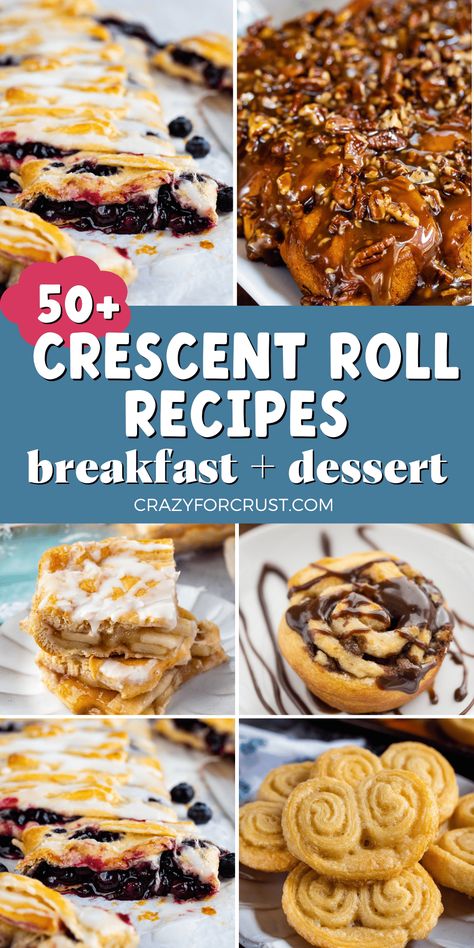 Dessert Recipes Crescent Rolls, Creasant Roll Recipes, Recipes With Crescent Rolls, Crescent Desserts, Pillsbury Crescent Recipes, Crossiant Recipes, Easy Crescent Roll Recipes, Crescent Roll Recipes Dessert, Pillsbury Crescent Roll Recipes