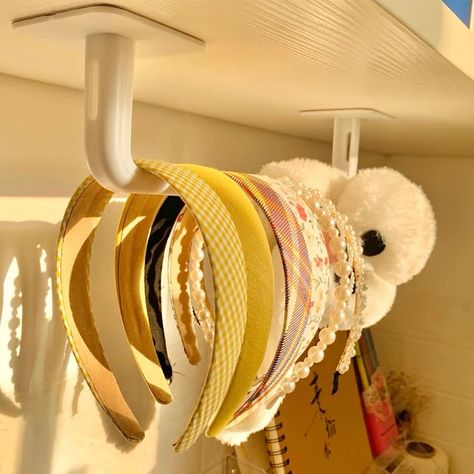 Girl Accessories Organization, Hair Accesories Organizer, How To Organise Hair Accessories, Hair Accessory Storage Organizers, Scrunchie Holder, Mask Storage, Hair Tie Storage Amazon.com, Scrunchie Headband, Hair Accessories Storage