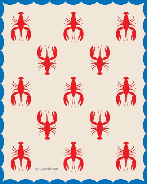 Feeling the Nantucket and Independence Day vibes! Which one is your favorite? 1, 2, 3 or 4? Also, fun fact, one of these patterns has been turned into a plush blanket from @goosebumpsshop! . . . . . #nantucket #lobster #lobsterprint #lobsterpattern #lovsterblanket #eastcoast #eastcoastsummer #independenceday #4thofjuly #4thofjulyprint #independencedayblanket #4thofjulyblanket #starsandlobster #redwhiteandblue #pinkandorange #scallops #scallopedprint #textiledesign #4thofjulyprints Lobster Design, Star Sand, Artist Branding, Textile Designer, Which One Are You, Beach Art, Nantucket, Plush Blanket, Fun Fact