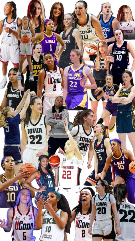 WNBA Players Wallpaper🏀💖 Players Wallpaper, Basketball Wallpaper, Wnba, Basketball Players, Basketball, Collage