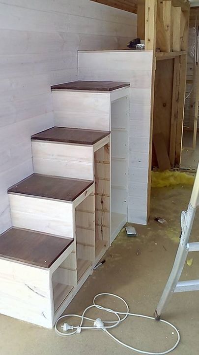 trofast stairs conversion 2 Cube Storage Loft Bed Diy, Diy Stairs For Loft, Loft Bed Steps Diy, Loft Bed Stairs With Storage, Trofast Steps Hack, Stair Hacks, Loft Bed Stairs, Stairs Makeover Ideas, Trofast Ikea