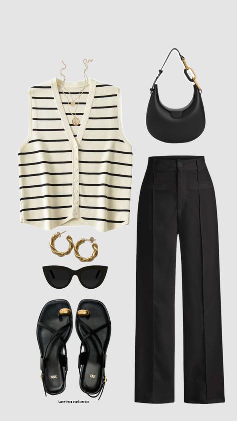 neutrals #summer #summeraesthetic #spring #ootd #fitinspo #farmersmarket #outfitinspo #beauty #zara #blackandwhite #goldjewelry Classy Street Style, Zara Looks, Spring Ootd, Mix Match Outfits, Classic Style Outfits, Glam Outfit, Outfit Layout, Zara Outfit, Zara Fashion