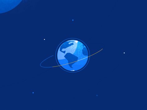 Earth by Veronika Vieyra on Dribbble Animations Gif, Book Gif, Motion Graphics Logo, Ux Inspiration, Earth Illustration, Earth Design, Business Cards Creative, Animation Design, Video Film