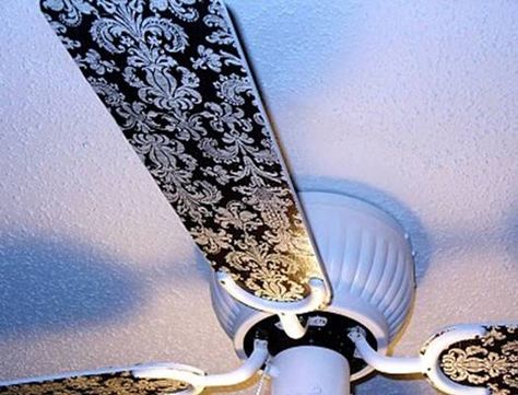 painting ideas for ceiling fans, decorating ideas and creative ceiling designs Ceiling Fan Redo, Old Ceiling Fan, Ceiling Fan Diy, Ceiling Fan Update, Modern Interior Decorating, Ceiling Fan Art, Old Ceiling, Ceiling Fan Makeover, Decoupage Ideas