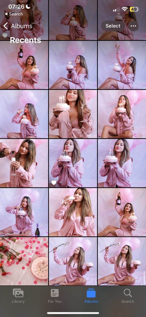 Diy 22 Birthday Photoshoot, 18tg Birthday Photoshoot Ideas, Birthday Pictures For Instagram, 21st Birthday Photoshoot With Friends, In Home Birthday Photo Shoot, Pajama Party Photoshoot Ideas, Bathtub Birthday Photoshoot Ideas, Room Birthday Photoshoot Ideas, 30 Bday Photoshoot