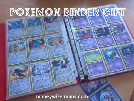 Diy Pokemon Cards, Pokemon Club, Pokemon Binder, Kids Art Gifts, Diy Pokemon, Pokémon Birthday, Budget Birthday, Cheap Party Decorations, Trading Card Binder