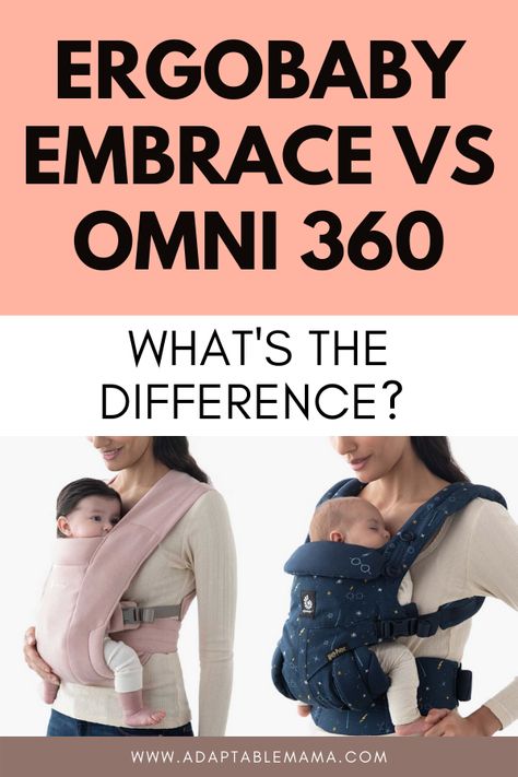 The Ergobaby Embrace VS Omni 360 has 10 differences and 9 similarities. Read up below to find out more. Ergobaby Omni 360, Ergobaby Embrace, Pack N Play, Breast Pumps, Baby Carrier, Baby Gear, How To Find Out, Reading