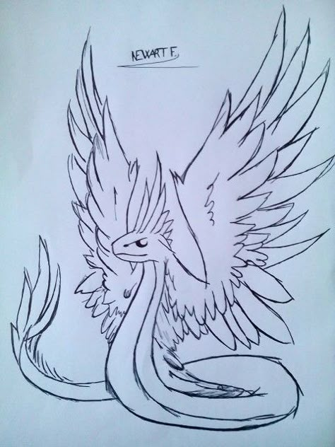 Snake With Wings, Winged Serpent, Snake Dragon, Snake Drawing, Hybrid Art, Wings Drawing, Cute Snake, Snake Art, Wings Art