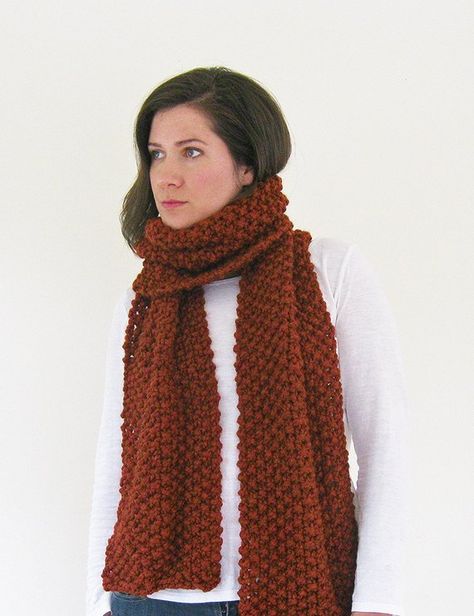 Chunky Wool Scarf, Woolen Scarf, Hand Knitted Scarf, Big Wool, Scarf Chunky, Thick Scarf, Woolen Scarves, Orange Scarf, Scarf Handmade