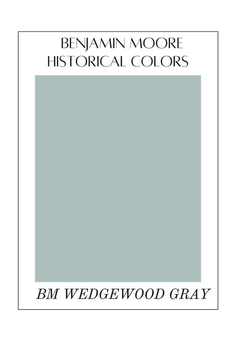 Why Benjamin Moore's Wedgewood Gray Might Be the Perfect Color for Your Home. - Wedgewood Gray Benjamin Moore Bedroom, Wedgewood Gray Benjamin Moore Exterior, Wedgewood Gray Benjamin Moore, Benjamin Moore Historical Colors, Benjamin Moore Wedgewood Gray, Wedgewood Gray, Art Deco Waterfall Dresser, Benjamin Moore Bedroom, Build A Headboard