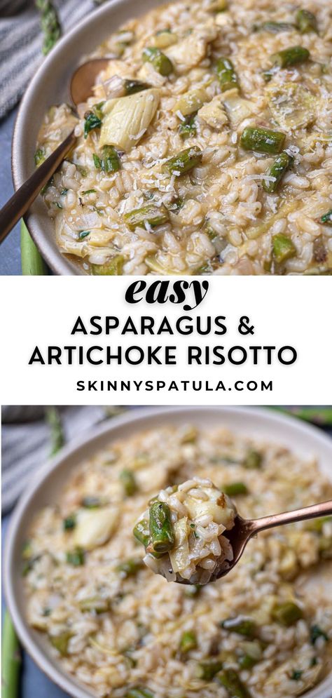 Artichoke Risotto, Vegetarian Risotto, Risotto Dishes, How To Make Risotto, Spring Dinner, Artichoke Recipes, Smoked Ribs, Vegan Gluten Free Recipes, Risotto Recipes