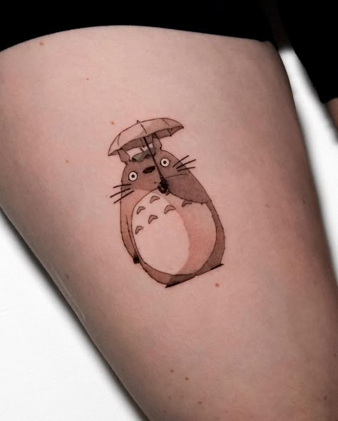 Totoro • トトロ [Oh-Totoro, Oh-Totoro and Chibi-Totoro] done at @denkmal_tattoo Next Guest Spots Zürich • Apr 22 - Apr 27 Stuttgart • May… | Instagram Totoro Umbrella Tattoo, My Neighbour Toroto Tattoos, Ghibli Tattoo Totoro, Studio Ghibli Tattoo Totoro, Studio Ghibli Cat Tattoo, Totoro Tattoo Color, My Neighbor Totoro Tattoo, Berserker Tattoo, Totoro Umbrella