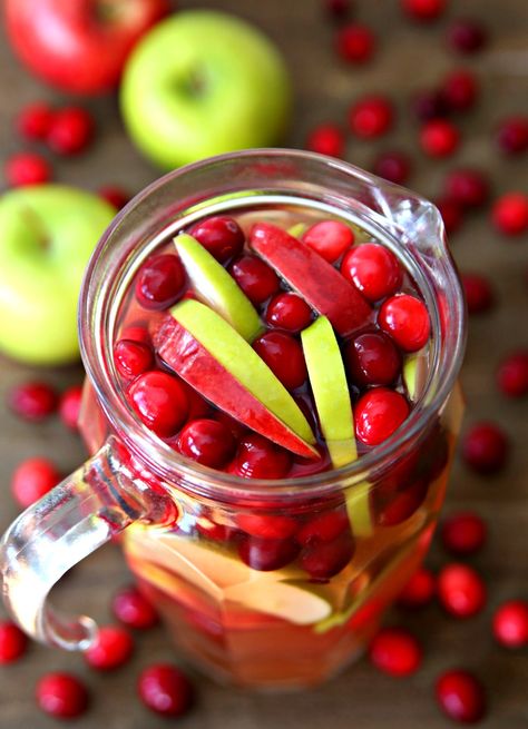 Cranberry Apple Rosé Sangria - Autumn Sangria Recipe- Kara Creates Rose Sangria Recipes, Rose Wine Sangria, Autumn Sangria, Fall Sangria Recipes, Rosé Sangria, Apple Sangria, Cider Sangria, Cranberry Cinnamon, Apple Cider Sangria