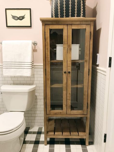 Our Favorite Freestanding Bathroom Linen Cabinets - Chris Loves Julia Bathroom Cabinets Diy, Diy Bathroom Storage, Linen Cabinets, Bathroom Linen Cabinet, Linen Cabinet, Room Shelves, Unique Bathroom, Trendy Bathroom, Girls Bathroom