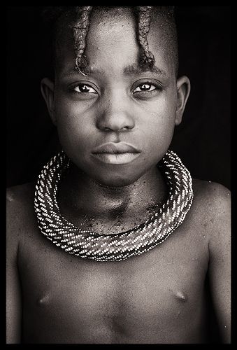 Small Himba girl in Opuwo National Geographic People, Himba Girl, John Kenny, Himba People, Standing Yoga Poses, Africa People, Black And White Portraits, People Of The World, Pure Beauty