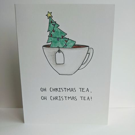 Homemade Xmas Cards Ideas, Cute Christmas Card Drawing Ideas, Cute Christmas Art Ideas, 2023 Christmas Card Ideas, Cute Xmas Card Ideas, Christmas Cards To Draw, Funny Christmas Cards Handmade, Cute Xmas Cards, Cute Christmas Cards Ideas