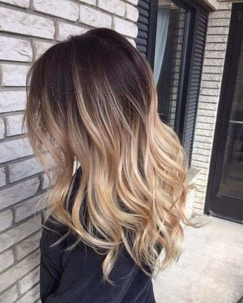 50 Beautiful Ombre Hairstyles Brown To Blonde Ombre Hair, Brown Hair With Blonde Balayage, Blonde Ombre Hair, Dark Ombre Hair, Blonde Ombre Balayage, Brown To Blonde Ombre, Brown Ombre Hair, Blond Balayage, Ombre Hair Blonde