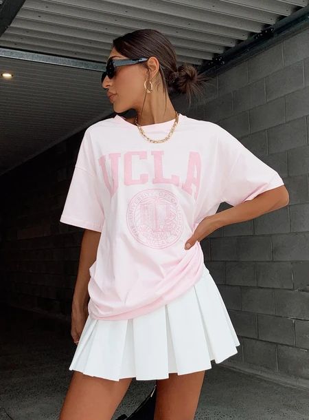 Graphic Tees & Brand Tees | Princess Polly AU Oversized Tshirt Outfit, Oversize Tshirt Outfits, White Tennis Skirt, Women's Graphic Tees, Miniskirt Outfits, Cute Swag Outfits, Tshirt Outfits, Buy Now Pay Later, Basic Outfits