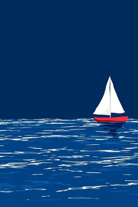 Sailing Art Illustration, Boat Illustration Art, Sea Background Illustration, Boat Mural, Boats Illustration, Sailing Boat Illustration, Sailing Illustration, Boat Background, Boat Graphics